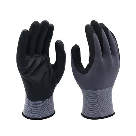 Gants enduits de mousse de nitrile